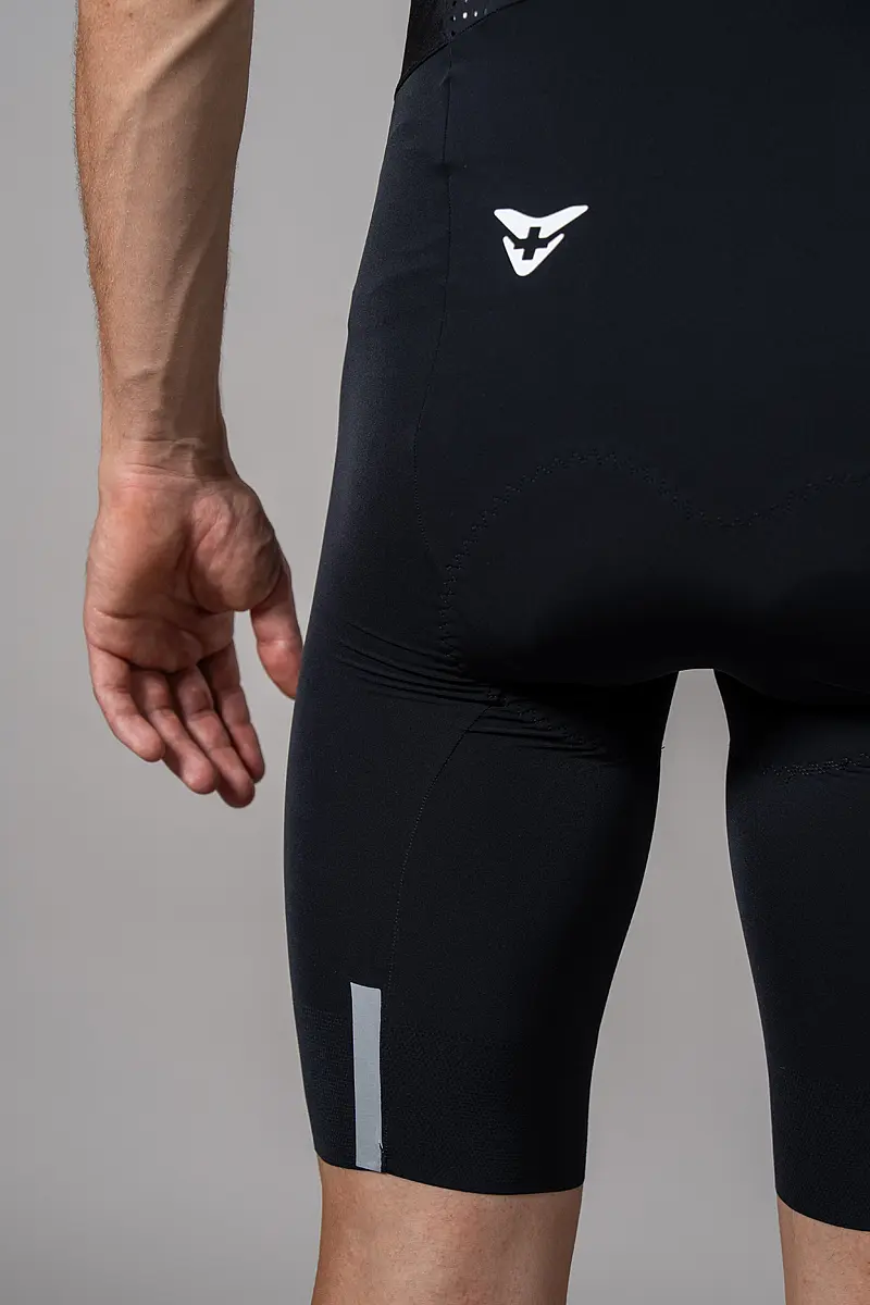 Gold Woven Bib Short