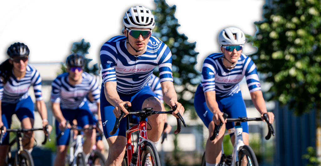 Cycling Team in individueller Radbekleidung von CUORE